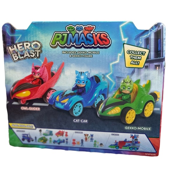 PJ MASKS Owl Glider Gekko Mobile Cat Car & vtech Super Gecko Learning Wa… - Picture 3 of 6
